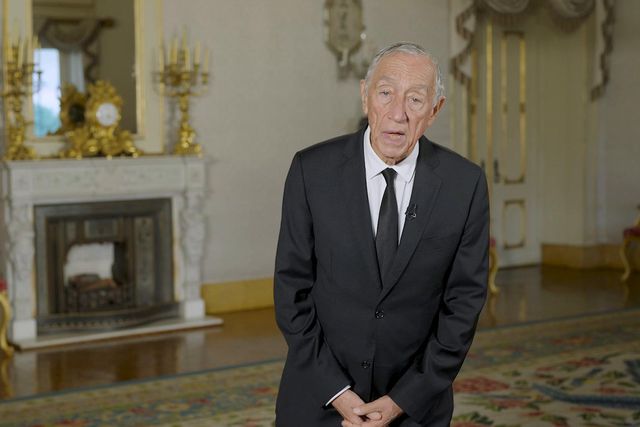 O Presidente da República, Marcelo Rebelo De Sousa, dá os parabéns a A BOLA