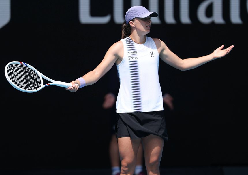 Iga Swiatek não gosta que as camaras a persigam. IMAGO