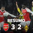 Oito em oito: Arsenal vence e faz o pleno na fase de liga (resumo)