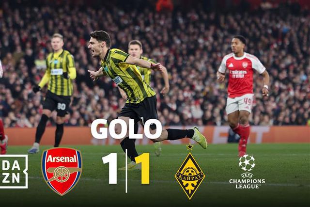 Golo português surpreende o Arsenal em Londres