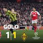 Golo português surpreende o Arsenal em Londres