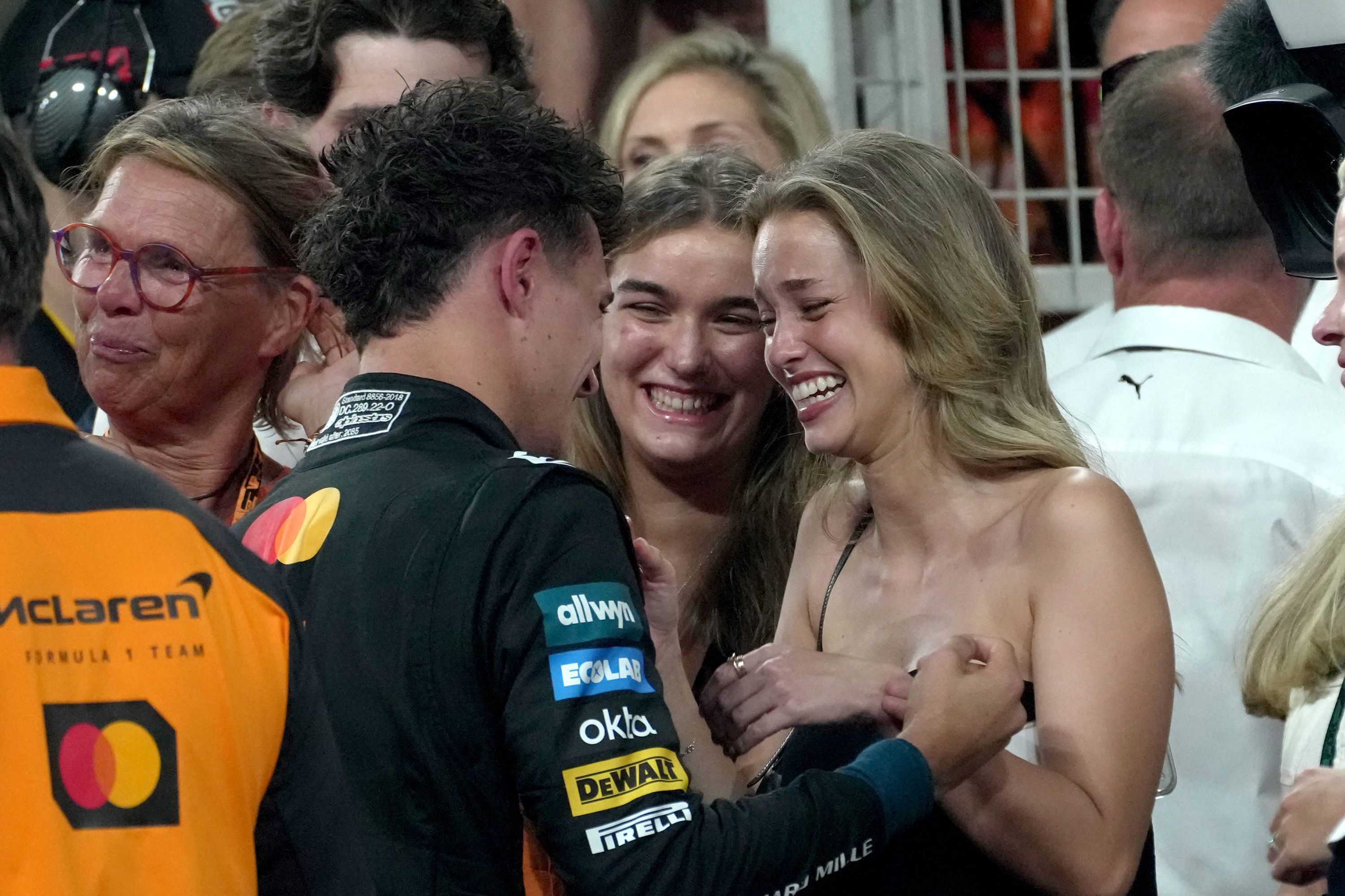 Margarida Corceiro com Lando Norris