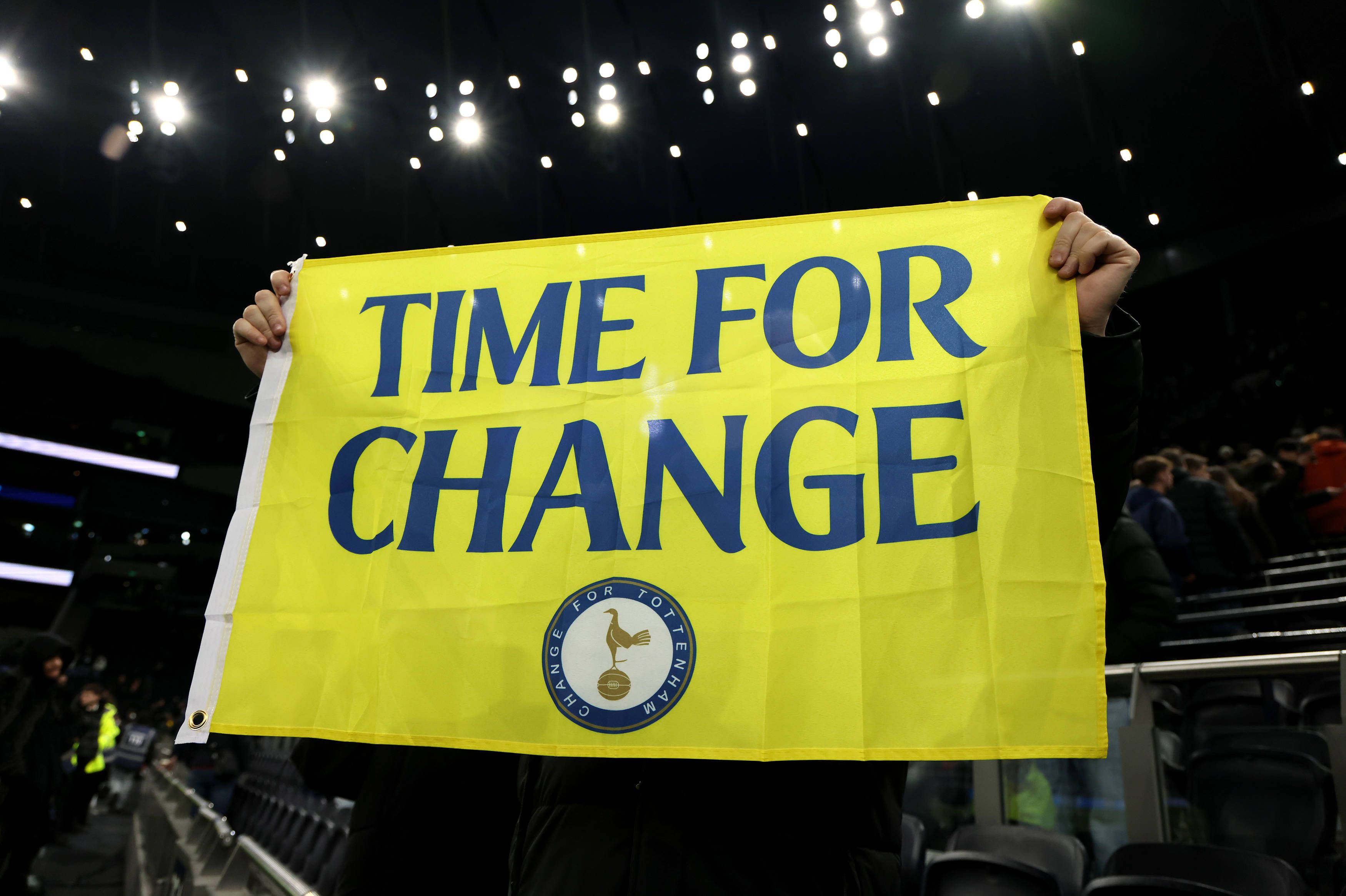 Protesto dos adeptos do Tottenham