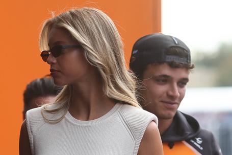 Margarida Corceiro com Lando Norris