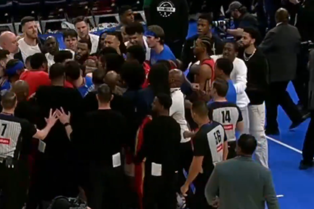 Confusão em jogo da NBA