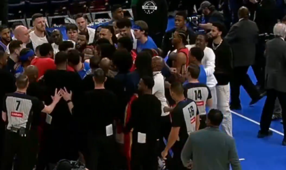 Confusão em jogo da NBA