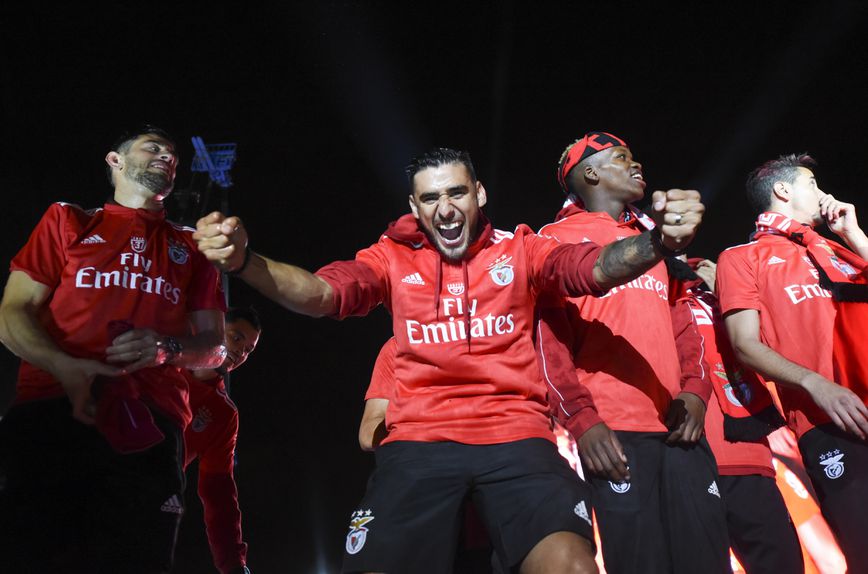 'Toto' Salvio sagrou-se campeão pelo Benfica - Foto: A BOLA