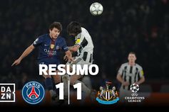 Vitinha marcou, mas Newcastle não deixou PSG chegar (já) aos oitavos (resumo)