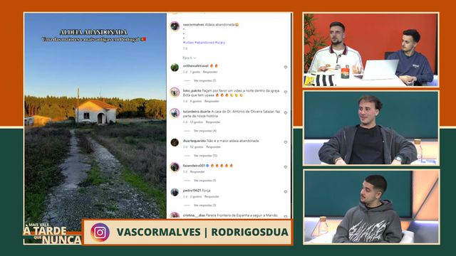 Mais Vale à Tarde Que Nunca, com Vasco Alves e Rodrigo Duarte - 27/01/2026