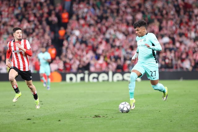 Alisson decisivo no País Basco, ao apontar o 3-2 que garantiu a vitória e o apuramento direto do Sporting para os oitavos de final da Uefa Champions League 2025/2026. Foto IMAGO