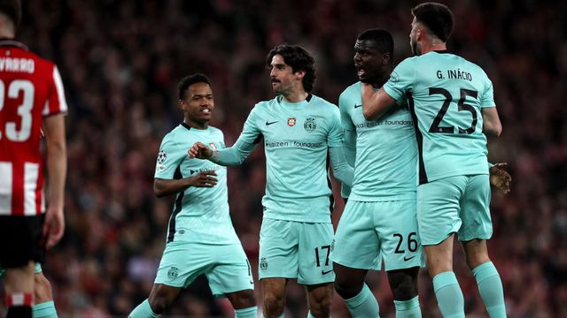 Gigante africano foi muito importante para o épico triunfo verde e branco no País Basco - Foto: Sporting CP