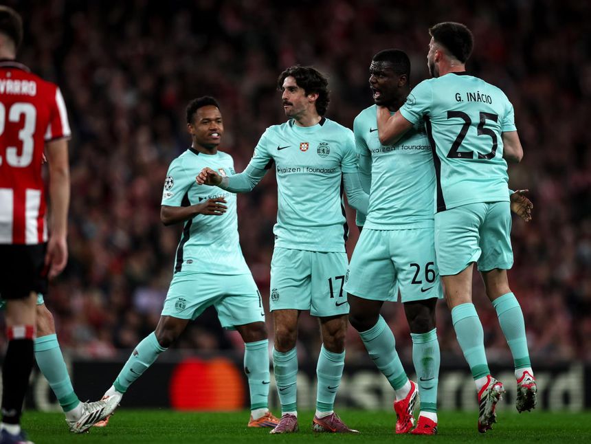 Gigante africano foi muito importante para o épico triunfo verde e branco no País Basco - Foto: Sporting CP