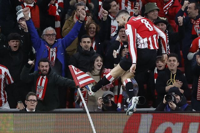 Festa de Sancet no 1-0 em San Mamés - Foto: MIGUEL TONA/EPA