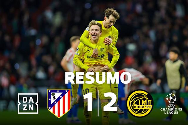 Bodo/Glimt surpreente o Atlético em Madrid e faz história (resumo)