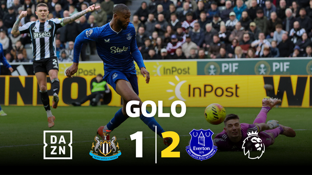 Beto não desperdiçou a prenda de Pope e recolocou o Everton em vantagem