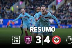 Burnley marca cinco depois de estar a perder 3-0… e perde 4-3 (resumo)