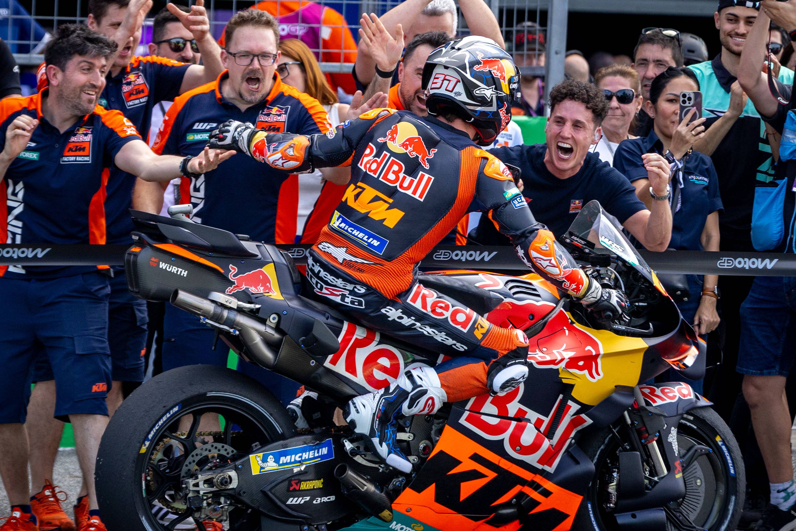 O espanhol Pedro Acosta venceu pela primeira vez uma corrida sprint. IMAGO