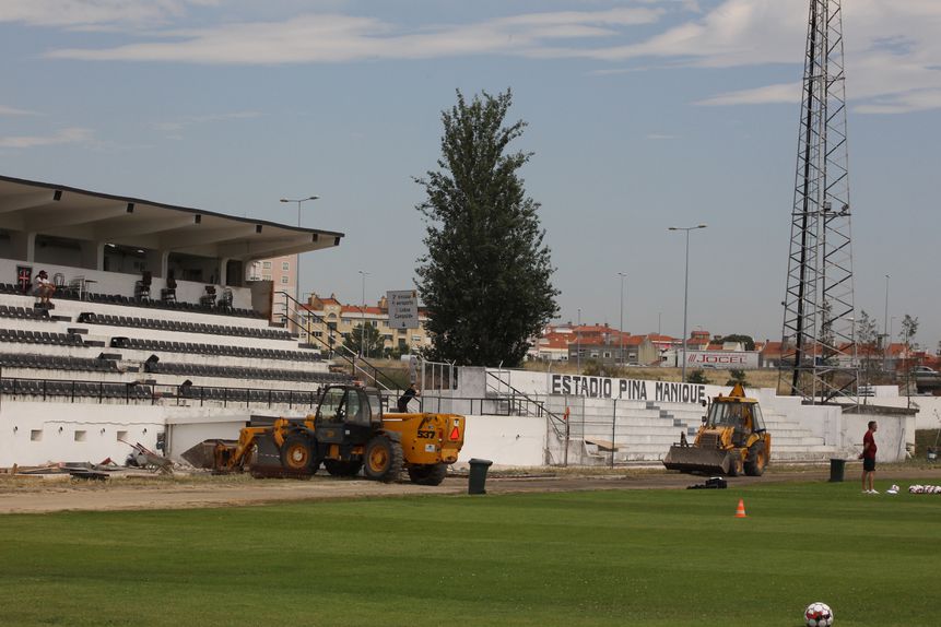 Casa Pia viu-se impedido de competir no seu estádio — Foto: CARLA CARRIÇO