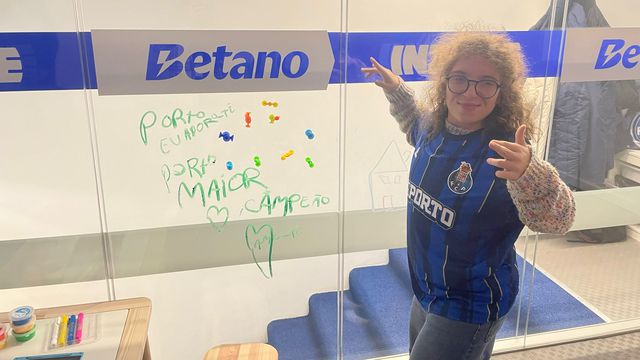 Beatriz na INZONE, no Estádio do Dragão - Foto: A BOLA