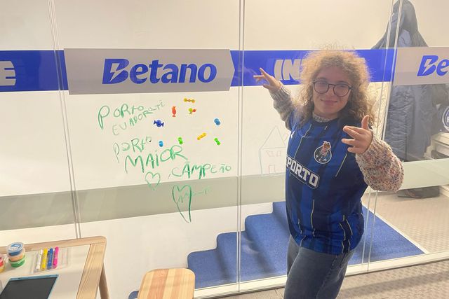 Beatriz na INZONE, no Estádio do Dragão - Foto: A BOLA
