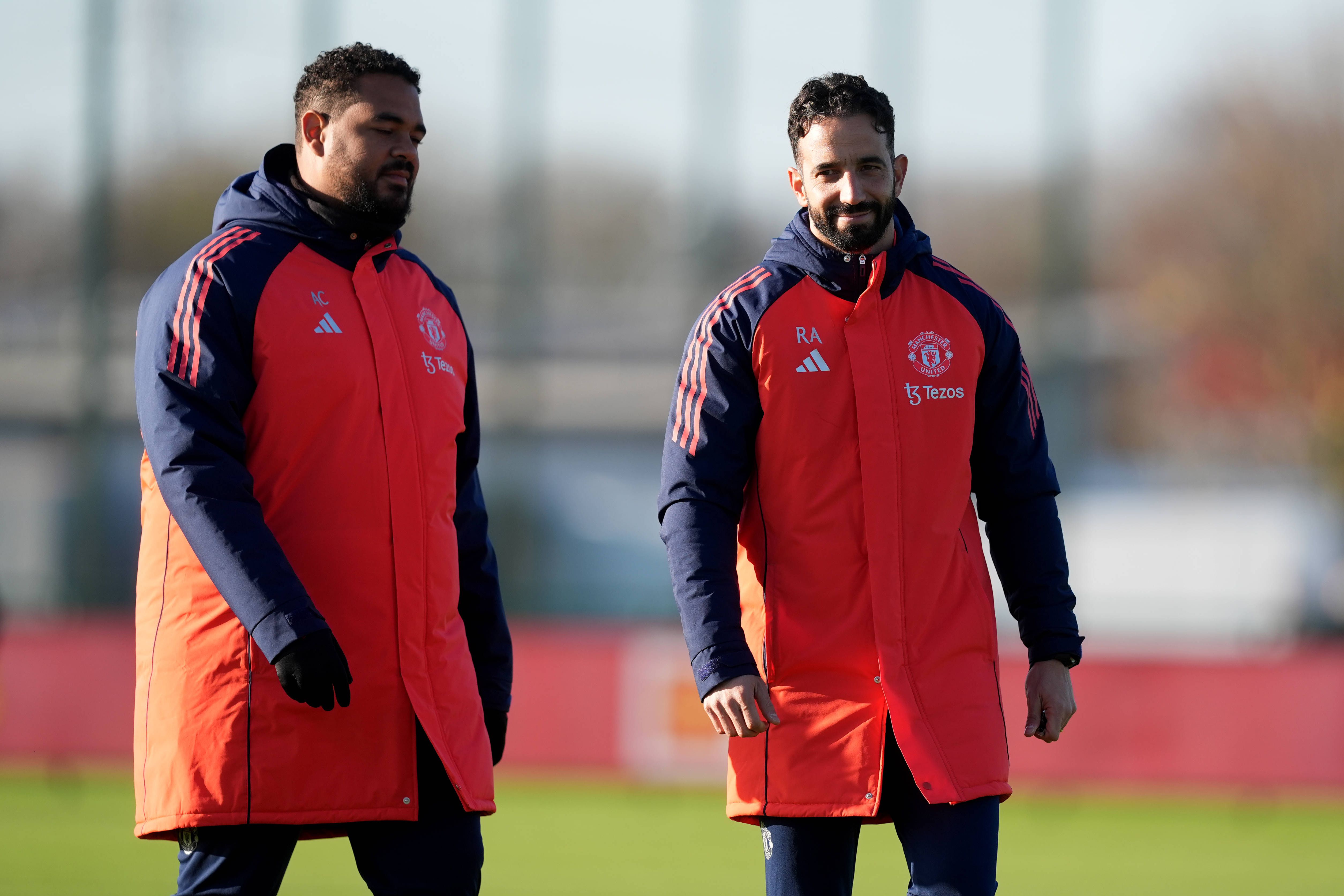 Adélio Cândido e Ruben Amorim no Manchester United (foto: IMAGO)