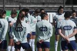 O treino da Seleção Nacional feminina