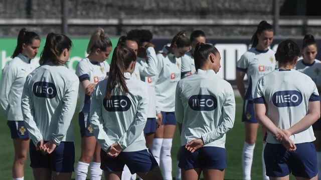 O treino da Seleção Nacional feminina
