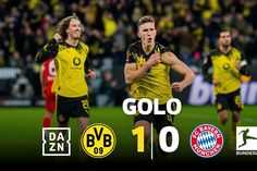 Schlotterbeck adianta Dortmund no 'Der Klassiker' e festeja com adeptos