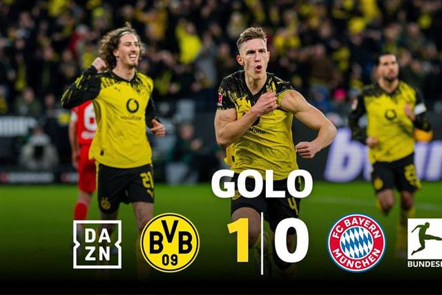 Schlotterbeck adianta Dortmund no 'Der Klassiker' e festeja com adeptos