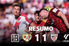 Rayo Vallecano e Athletic empatam-se em tarde de protesto