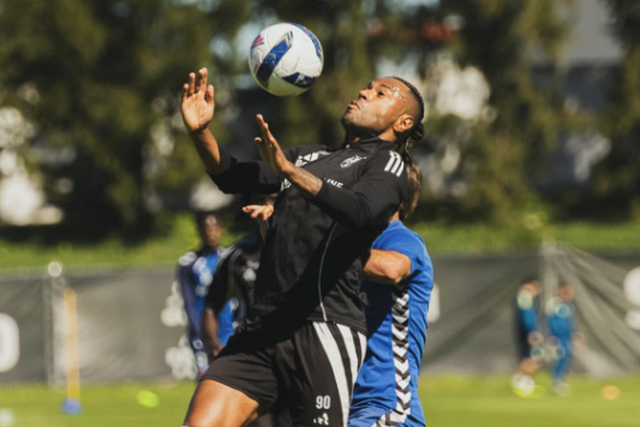 Cassiano marcou ao Belenenses em jogo de treino (Foto: Casa Pia)