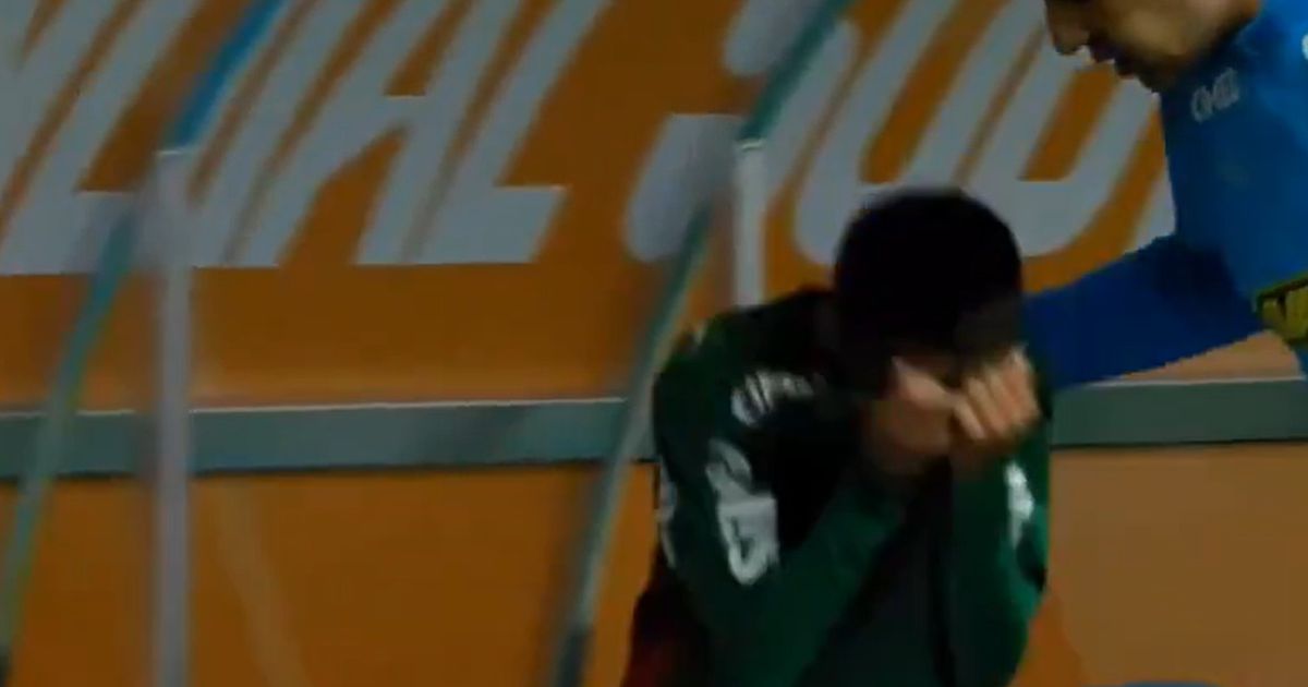 VÍDEO: jogador de 12 anos do Palmeiras deixa relvado em lágrimas