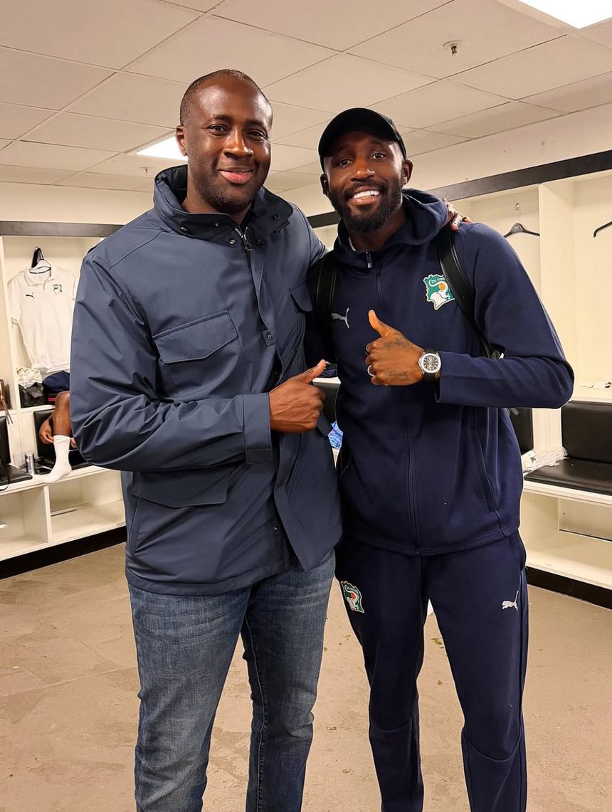 Fofana com o ídolo Yaya Touré - Foto: Instagram/Seko Fofana