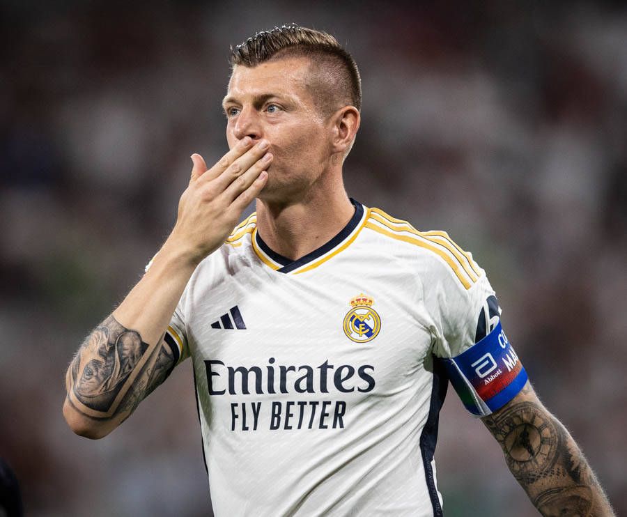 Kroos terminou a carreira depois do Euro 2024, após 10 anos no Real Madrid. O alemão, que tomou a decisão aos 34 anos, não procurou saídas milionárias, como o futebol saudita ou a MLS