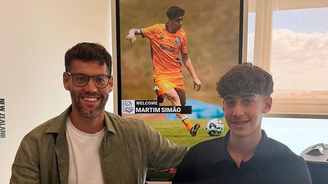 David Simão com o filho Martim, jogador do FC Porto - foto: Instagram