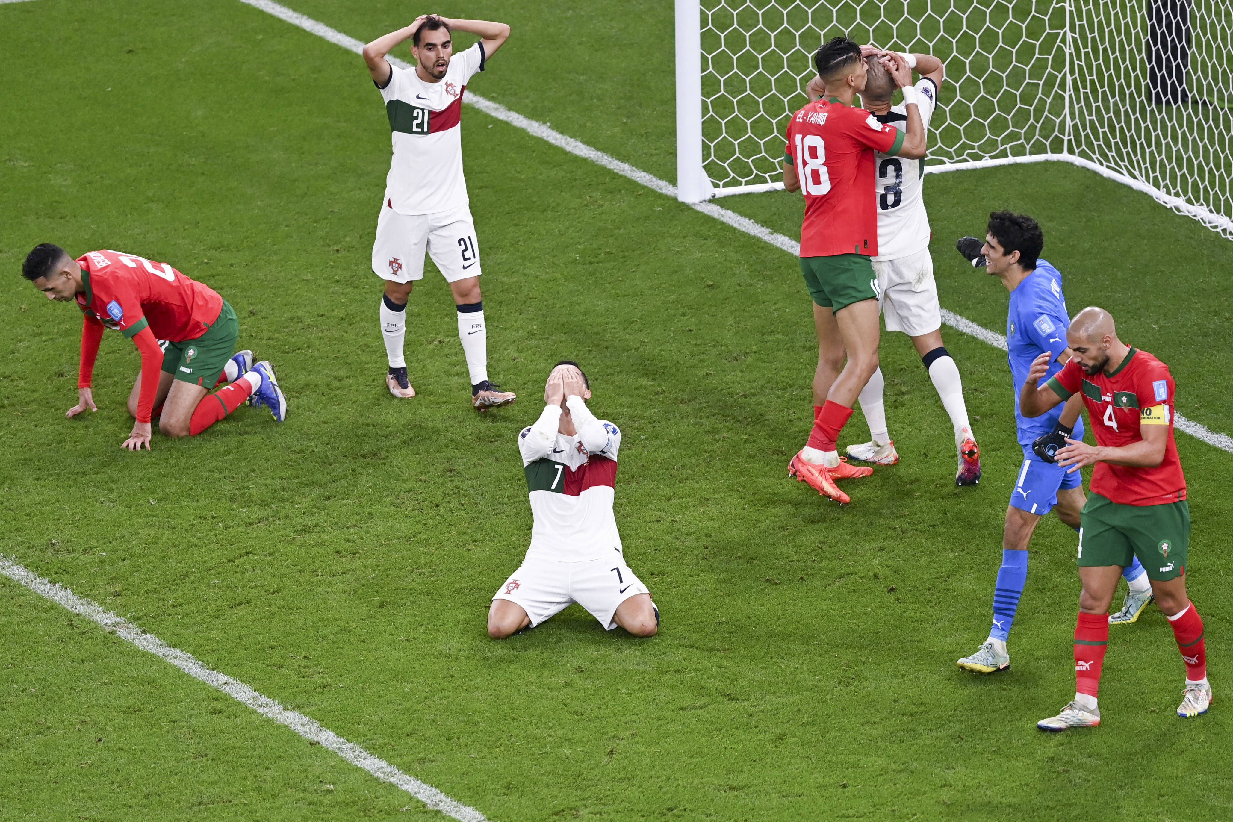 Portugal foi eliminado do Mundial 2022 por Marrocos (0-1) nos quartos de final