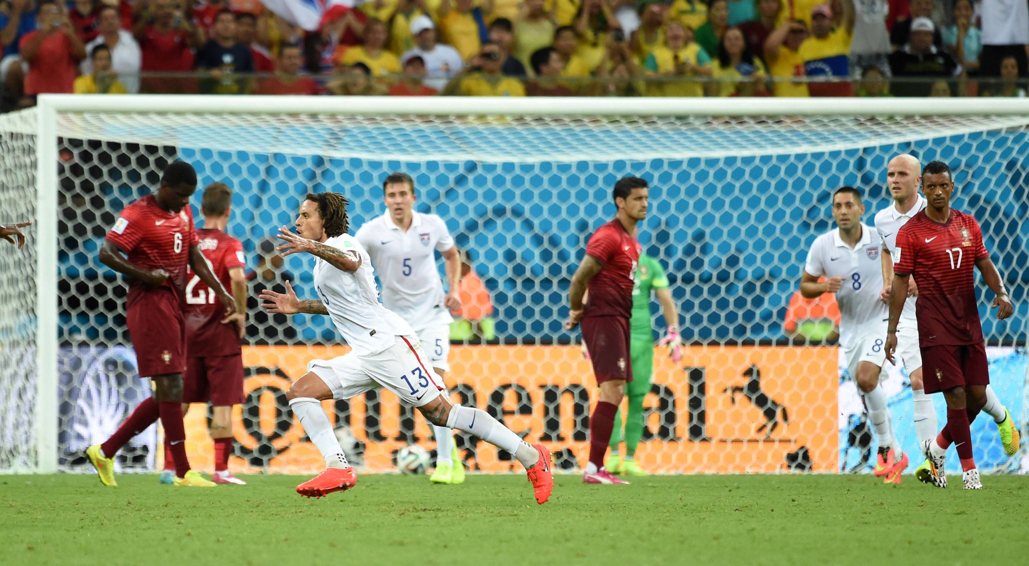 Portugal não foi além do empate com os Estados Unidos (2-2) na fase de grupos do Mundial 2014