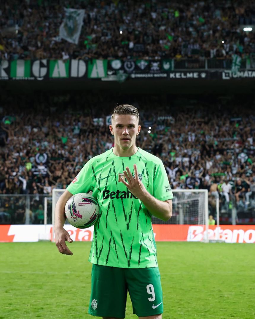 Mais um póquer com a camisola dos leões e bola arrecadada, para mais tarde recordar