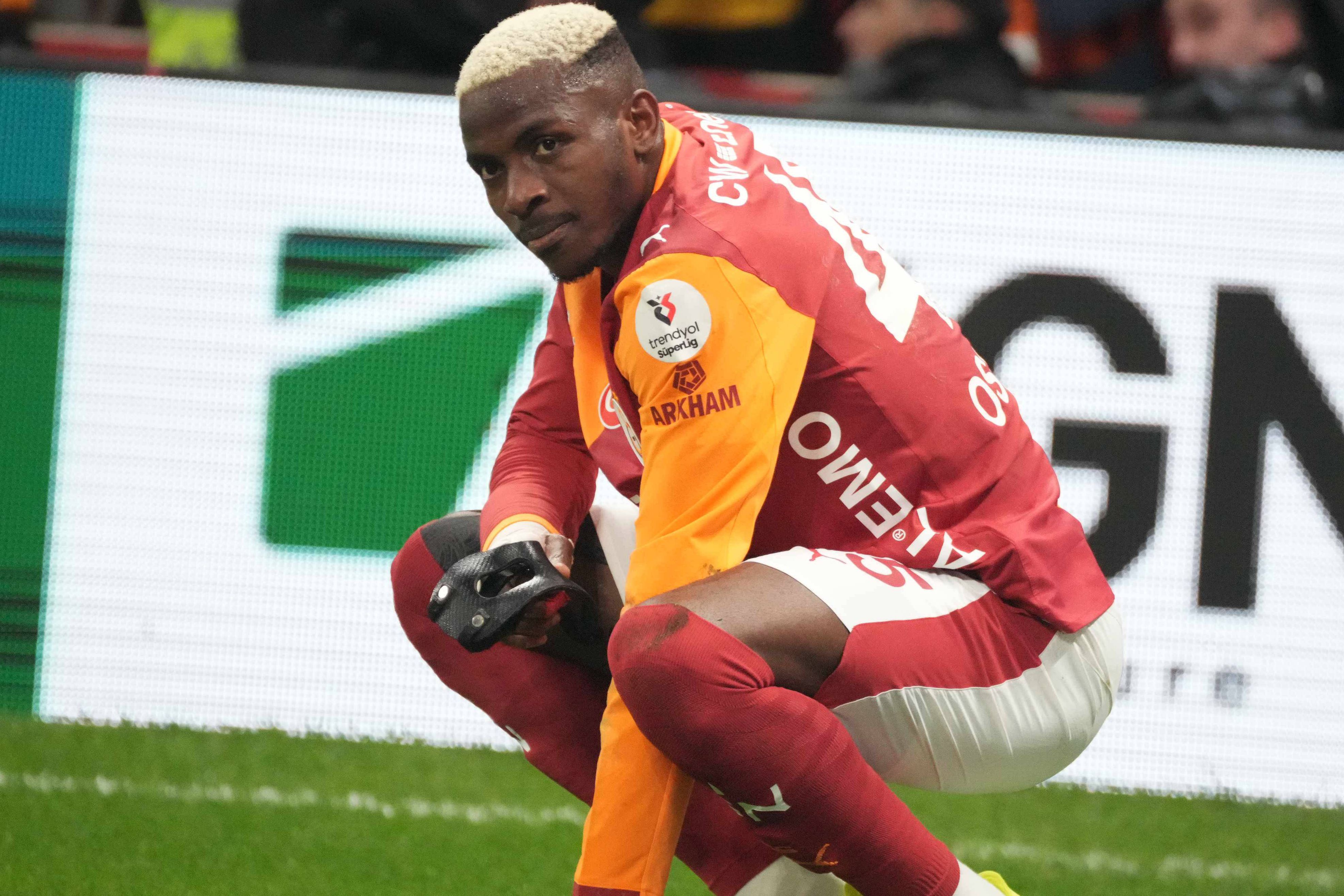 Há duas épocas na Turquia, Osimhen já marcou 57 golos no Galatasaray       Fotografia Imago