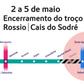 Troço Rossio/Cais do Sodré do Metro de Lisboa encerrado entre 2 e 5 de maio