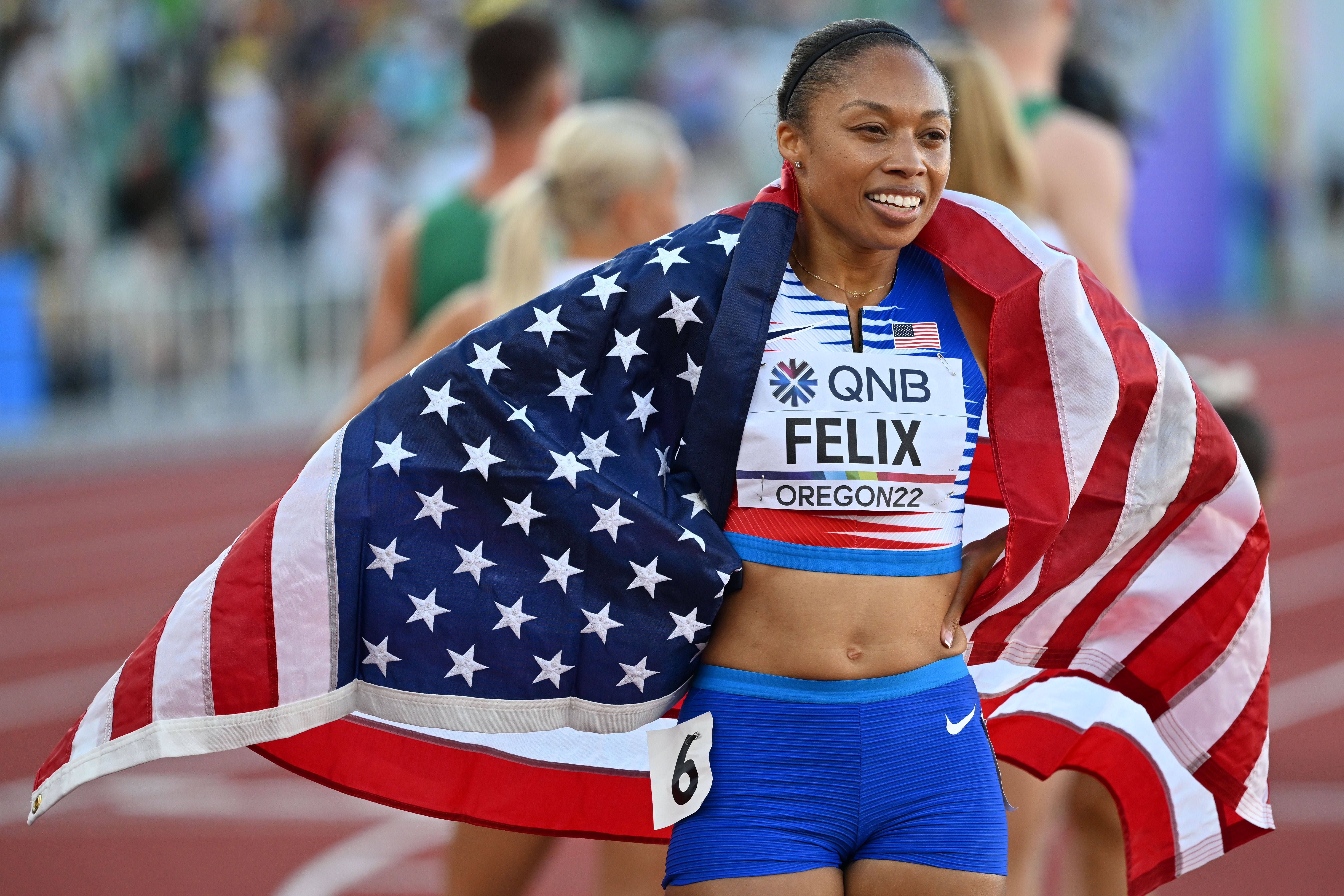 Allyson Felix quer competir em LA2028 quando terá 42 anos. IMAGO