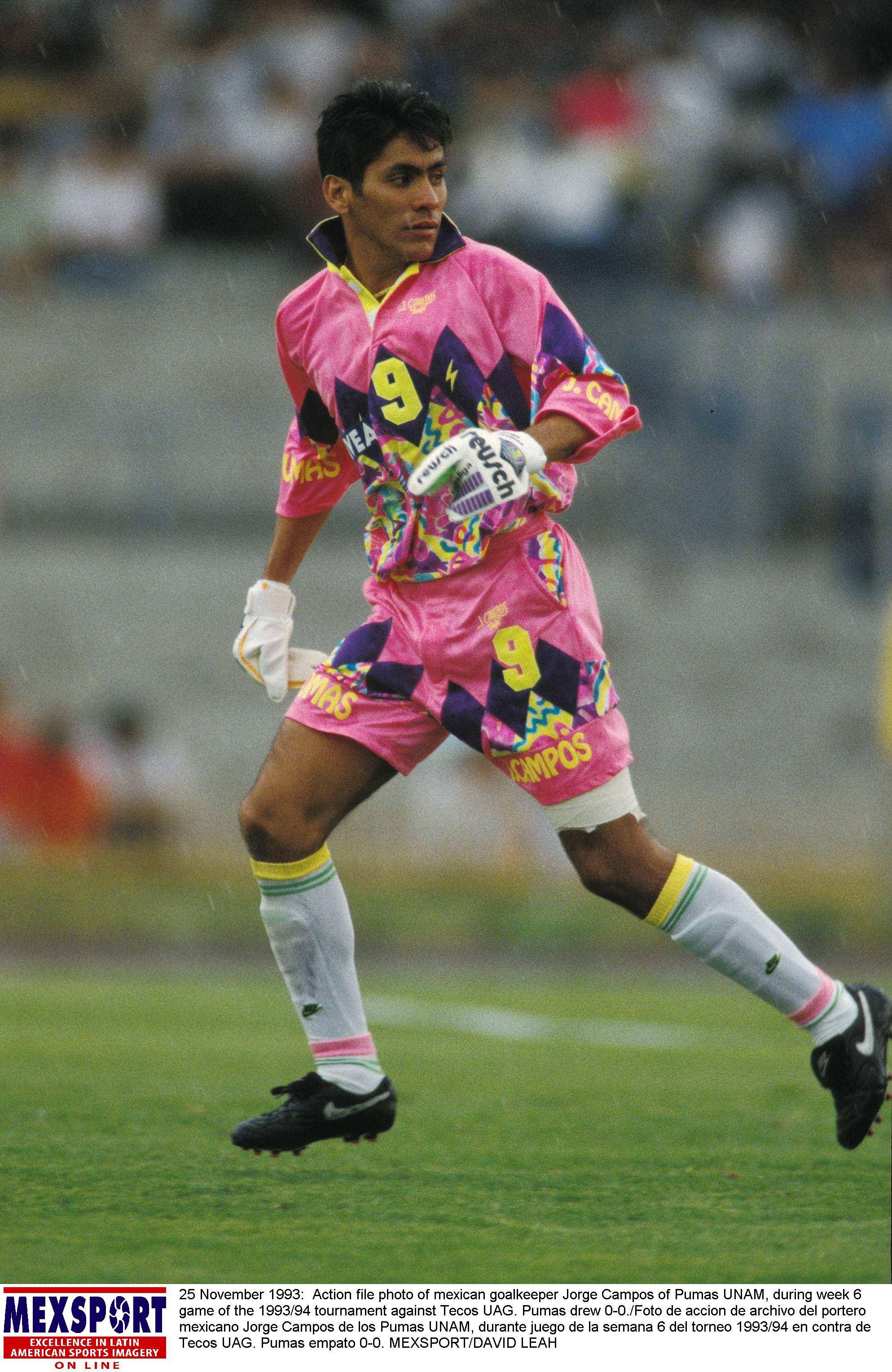 Jorge Campos em 1993 - foto: Imago