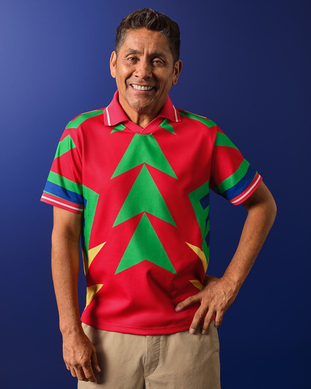 Jorge Campos na parceria com a American Eagle