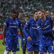 Festejos dos jogadores do Chelsea depois do golo de Enzo Fernández