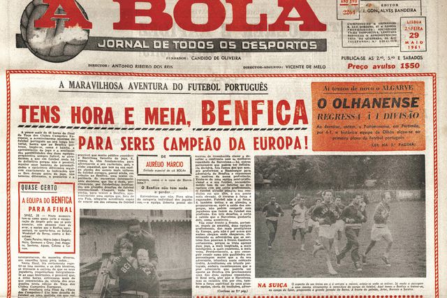 Há 64 anos os encarnados iam participar pela primeira vez na final da Taça dos Campeões Europeus, diante do Barcelona