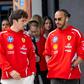 Charles Leclerc e Lewis Hamilton criaram o momento mais divertido da apresentação do Luce       Fotografia Imago