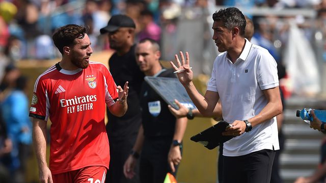 Kokçu e Bruno Lage. Foto Miguel Nunes