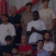 Manu Silva, Dahl, Pavlidis, Tiago Gouveia, Samuel Soares e António Silva nas bancadas do Pavilhão da Luz - Frame Canal 11