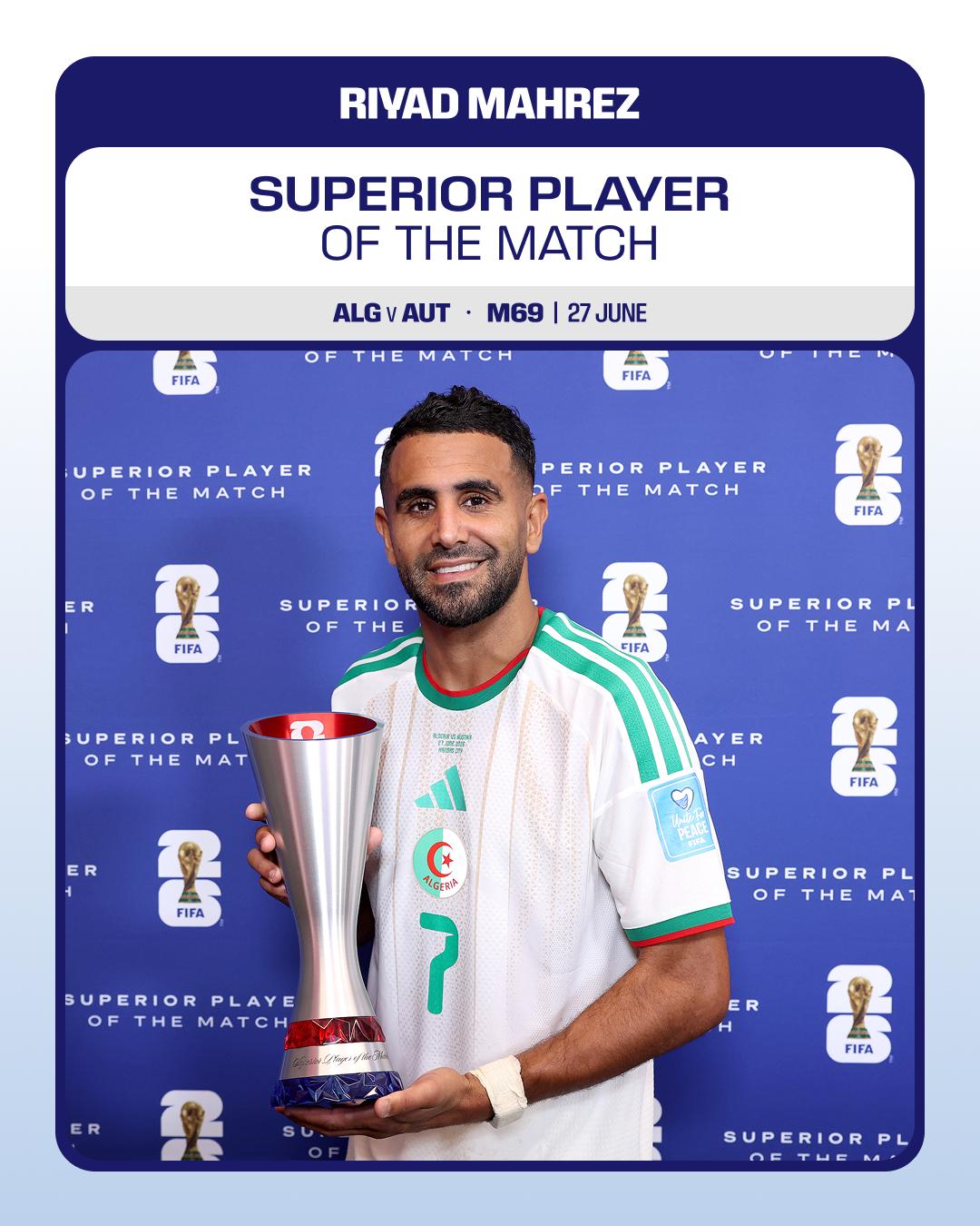 Argélia-Áustria: Riyad Mahrez