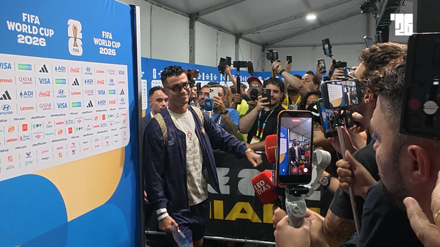 Ronaldo na zona mista: «Hoje não...»